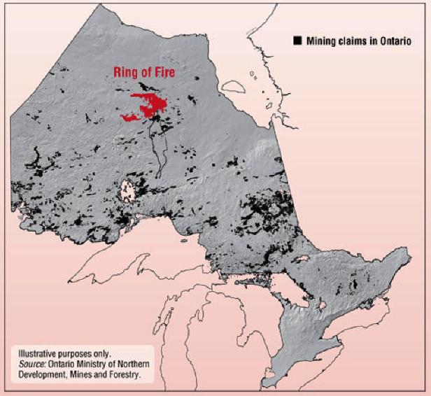 Ring of Fire location map